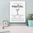 Epic Graffiti 'Martini'  by Lettered & Lined Canvas Wall Art, 12" x 16"