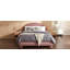 Lit plateforme en tissu Queen Boucle-1027621318