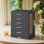 Jewellery Box Organizer 360° Rotating, Large Vertical Jewellery Storage Case With 5 Drawers, Shiny Metal Hardware, Glass Window, Gift Idea
