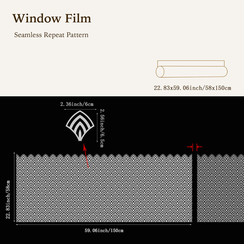 Abstract Non-Wall Damaging Window Decal