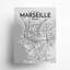 «Marseille City Map», impression-337405615-337405618