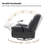 Jace Modern Upholstered Manual Swivel Rocker Recliner with Phone Holder-98592711