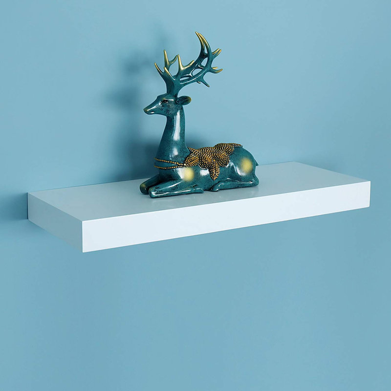 Himmelmann Floating Shelf, 2" H x 23.5" W x 9.25" D, White