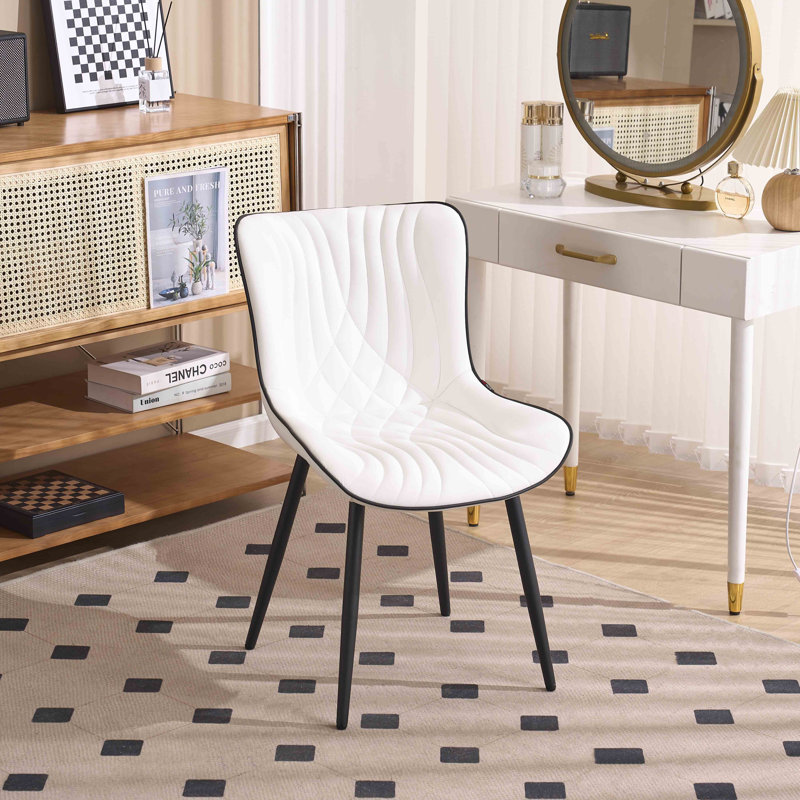 Comfortable Padded Dining Chairs with Back Easy Assembly Upholstered Side Chair, Accent Chairs for Kitchen, Dining Room