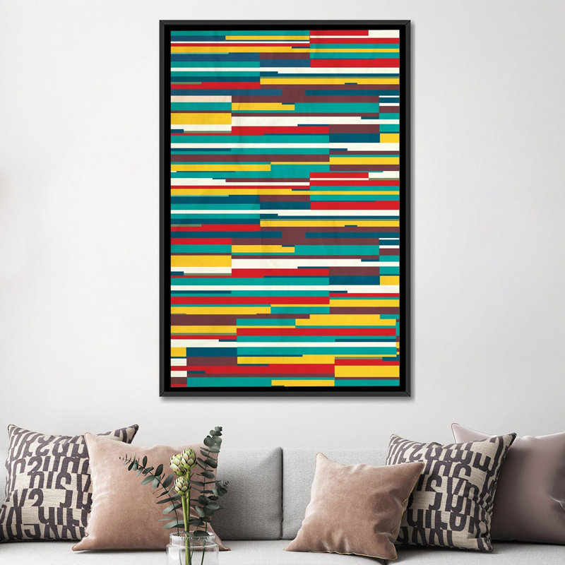 " Blow Wind " by Danny Ivan, 26" H x 18" W x 1.5" D, Black Framed Canvas, No Mat