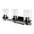 Borth Iron/Seeded Glass Rustic Farmhouse LED Vanity Light-19216085-23242565