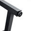 71 po x 35,4 po, table de salle à manger en bois texturé noir, planches de rangement 43,3 po x 19,7 po-961052206