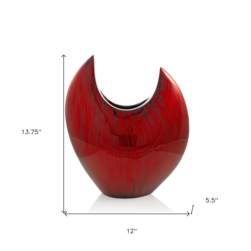Vase de table en aluminium 14 po