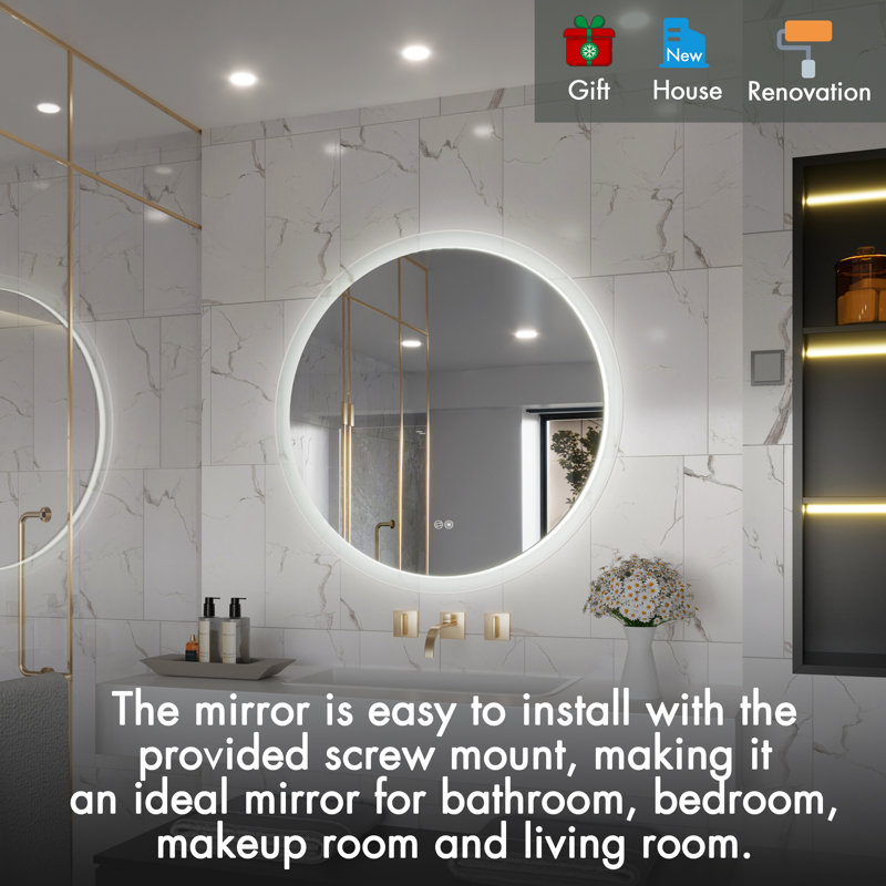 Alakay Glass Flat Wall Mirror