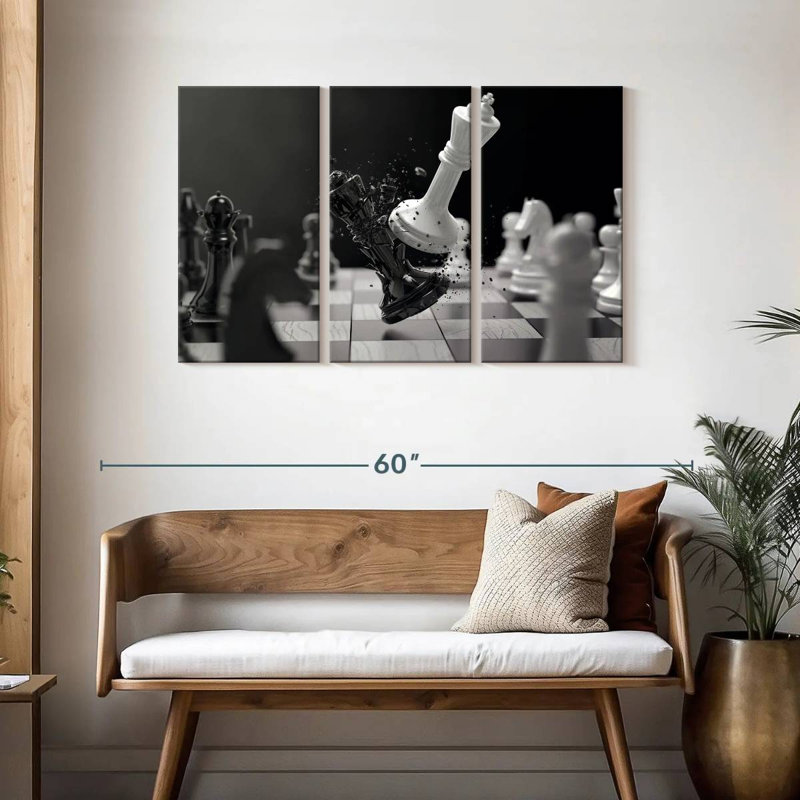 Senne Chess Battle, 28" H x 45" W