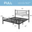 Metal Platform Bed With Modern-Style Headboard And Footboard, No Box Spring Needed-1120605658-1120605659