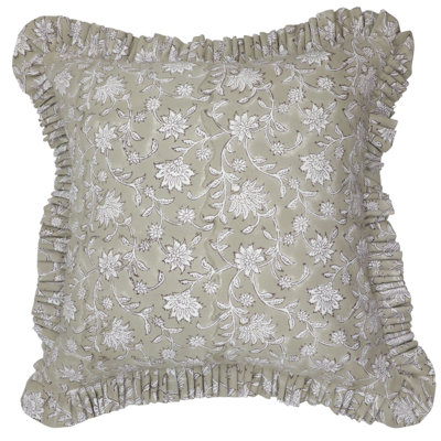 Housse de coussin en coton fabriqué à la main Fab divine Artisan - Aradhna
