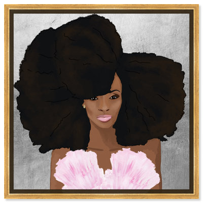 Fashion and Glam Hair and Makeup Female Portrait - Graphic Art on Canvas