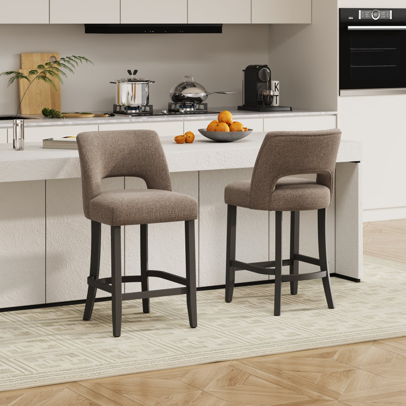 Tabouret de bar Bisto, Brun