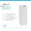 RiverRidge Ashland Single Door Narrow Bathroom and Laundry Storage Cabinet with Drawer and Adjustable Shelves - White