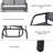 Outsunny 2-Person Outdoor Glider Bench, Patio Double Swing Rocking Chair Loveseat w/Powder Coated Steel Frame for Backyard Garden Porch, Gray