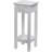 Mcadoo 29.5" H x 11.8" D x 11.8" W End Table, Side Table, Plant Stand with Storage Shelf, White-1746383287-1817933360