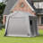 10 Ft. W X 10 Ft. D Carport Galvanized Steel Portable Garage Storage Shed Canopy