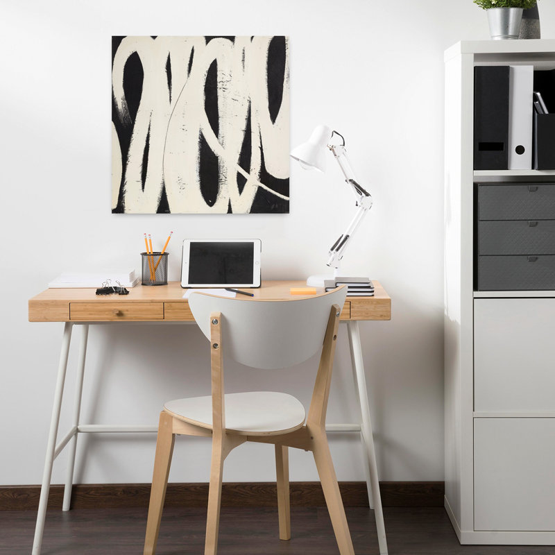«Spinning Around», art moderne minimaliste abstrait, H 18 po x l 18 po