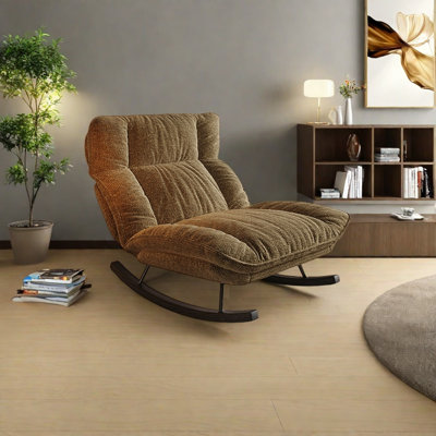Chaise berçante confortable et réglable