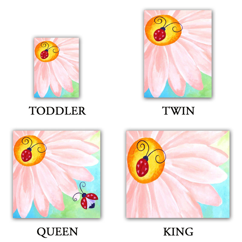Ensemble de housse de couette njoy art love bugs en microfibre , Housse de couette grand + 2 taies décoratives