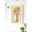 Ensemble de deux miroirs décoratifs en bois blanc et or de 30 po