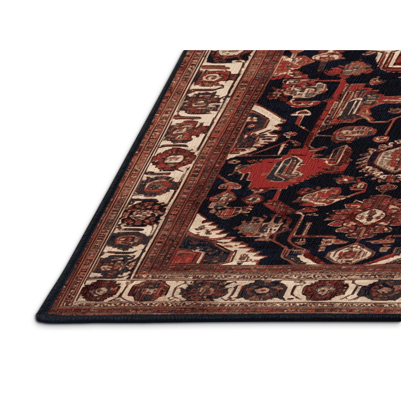 Tapis brun lavable à la machine, Rectangulaire 2 pi x 3 pi
