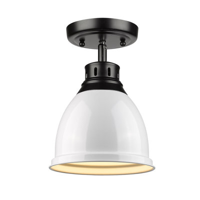 Plafonnier semi-encastré d'extérieur 1 lumière Bowdoinham