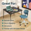 Ensemble de bureau compact pliable et de chaise réglable - Conception peu encombrante pour les espaces de travail, d'étude ou de création à distance-111470683