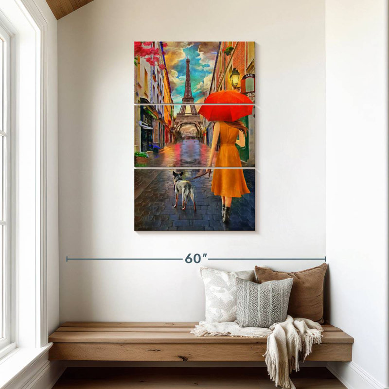 Nicci Girl With Dog, 45" H x 28" W