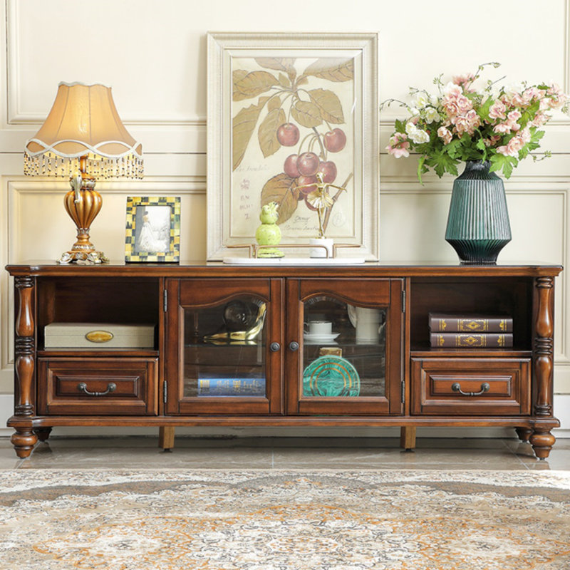 Creative Retro Solid Wood TV Stand