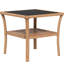 2 tables d'extérieur avec verre trempé et espace de rangement