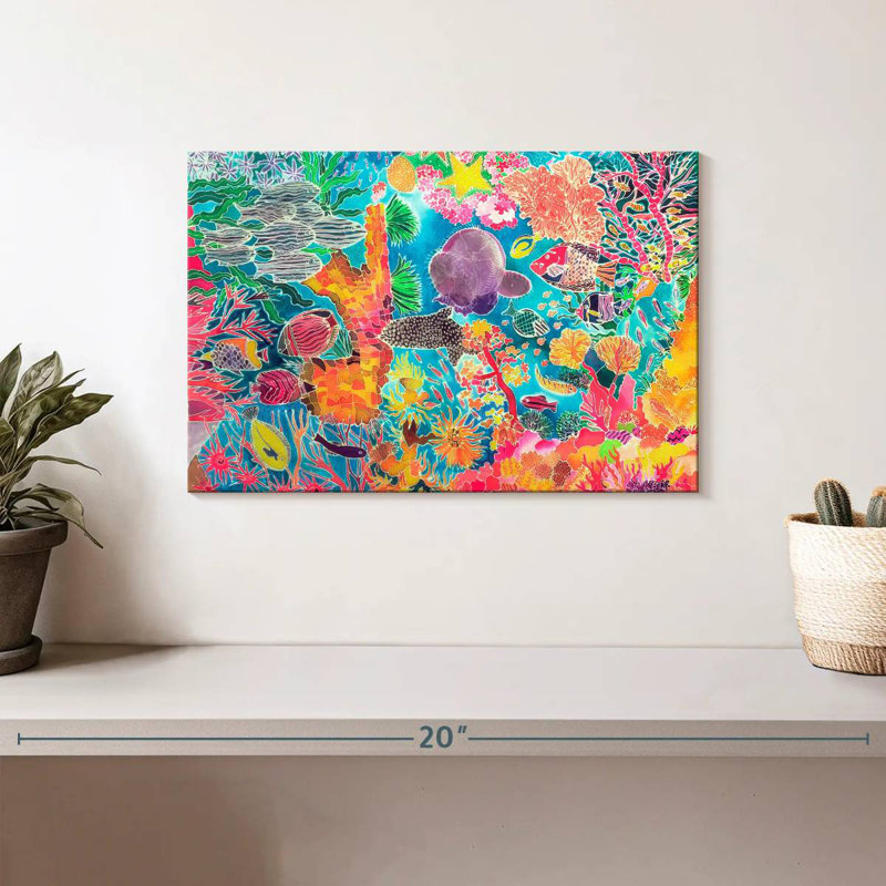 Corail tropical Brampt, H 8 po x l 12 po