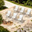 Chaises de patio confort, style moderne en osier d'acier pour la terrasse
