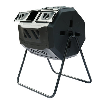 42 Gallons Odor Resistant Outdoor Tumbler Composter with Latching Lid