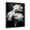 «Black White Carnation Shades Of Dark II», reproduction d'art sur toile encadrée