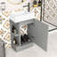 Ensemble de meuble-lavabo simple 18,6 po avec plateau en céramique Raymon-236420004