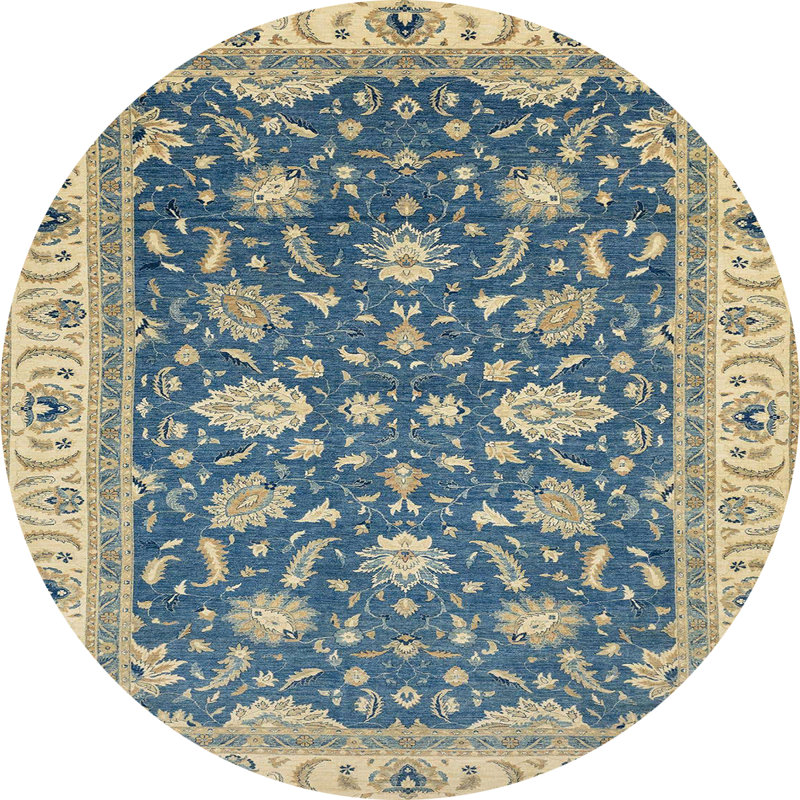 Abstract Indoor Rug, Round 8'