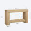 Grand canapé à 2 niveaux avec rangement DIDADI, console de style campagnard pour le salon, longue console pour l'entrée, table d'entrée pour l'entrée, couloir, bois naturel, 47 po-132921536