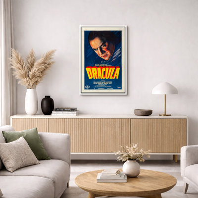 «Dracula Classic Horror», affiche d'art de film, photos de vampire rétro, impression sur toile encadrée