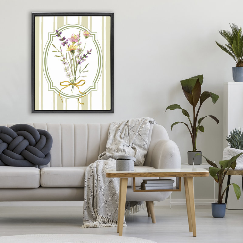 Cadre flottant Wildflowers, H 31 po x l 25 po, Cadre flottant noir de jais