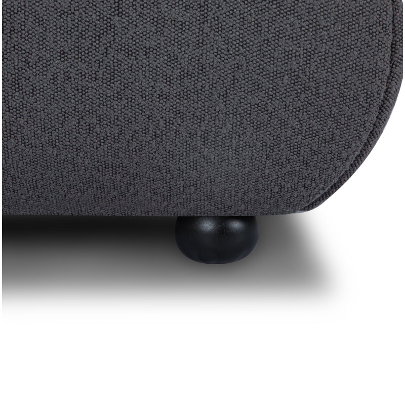 Lit plateforme tapissier Reggie, Grand, Dark Grey Performance Boucle