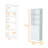 Zachary 2-Door Bookcase With Double-Door Configuration And Open Shelves