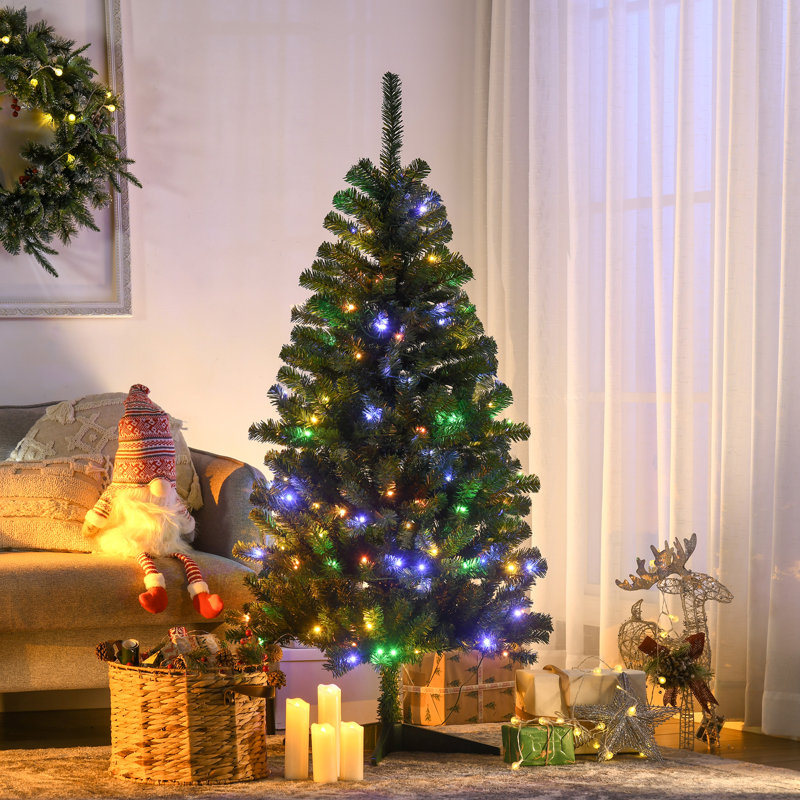 Grand arbre de Noël artificiel pré-éclairé, 4'11"