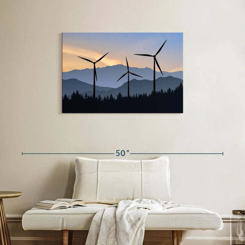 Lilie Forest Wind Turbines, 24" H x 36" W
