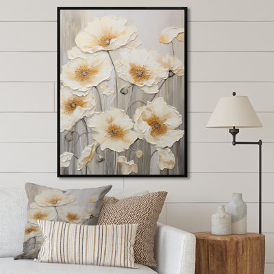Buttercups Fields On Gray III sur toile