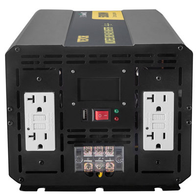 Power Inverter, 5000W Modified Sine Wave Inverter, DC 12V to AC