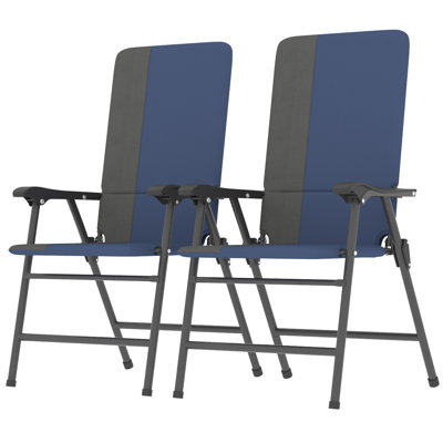 Folding Patio Dining Armchair, Patio Folding Chair Folding Chair Set (Set of 2)