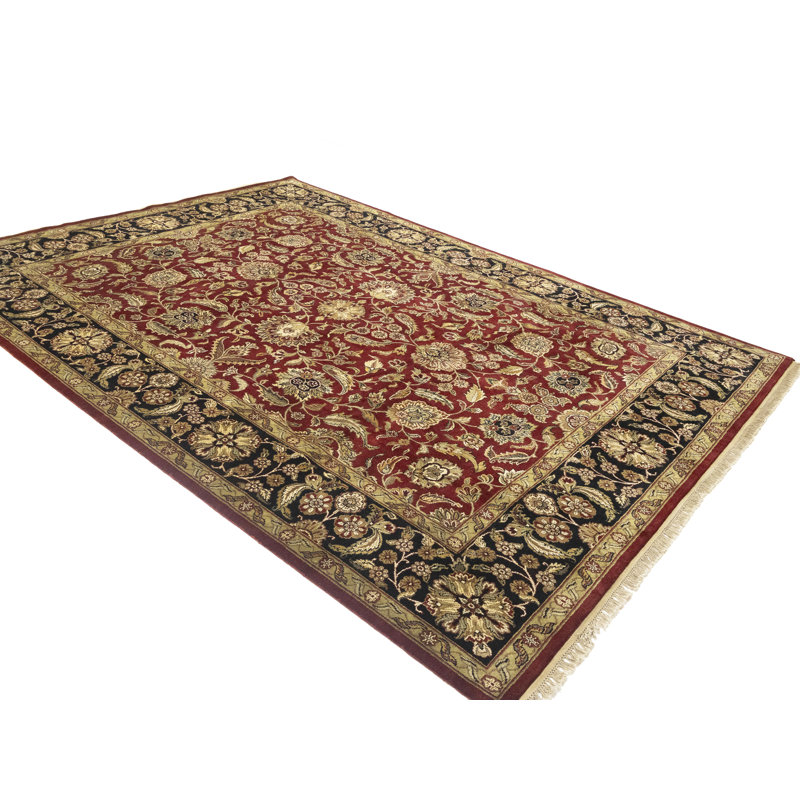 Performance Hand Knotted Wool Floral Rug