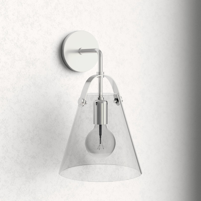 Flitwick 1 - Light Armed Sconce, Nickel poli